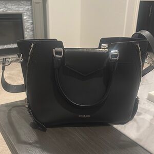 Michael Kors Black Satchel Bag Blakey Messenger